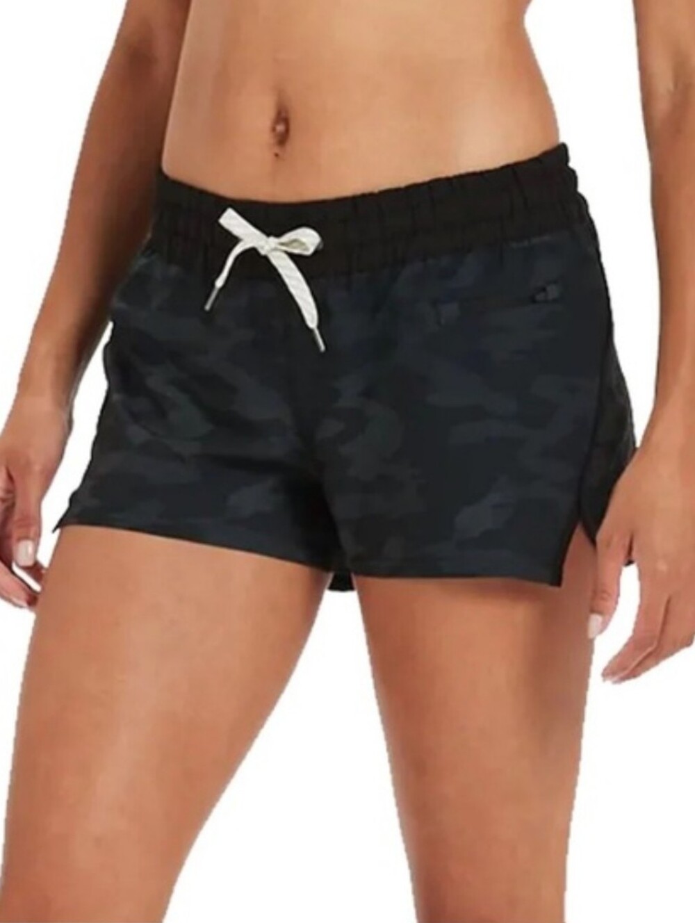 Vuori Women's Clementine Shorts XS Black Watercolor Camo Mesh Lined Running